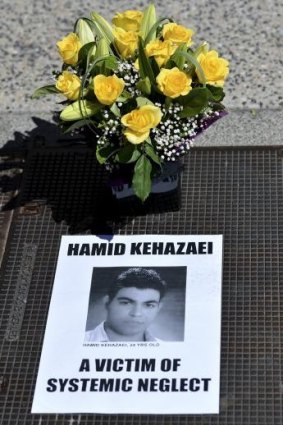 A memorial for Hamid Kehazaei.
