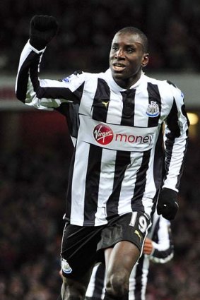 Chelsea-bound? ... Newcastle striker Demba Ba.