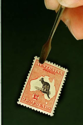 Australia's first postage stamp issued in 1913.