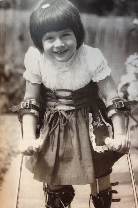 Louise Sauvage as a child.