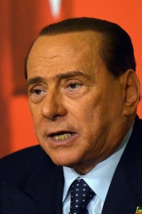 Banned: former Italian prime minister Silvio Berlusconi is prevented from running for office.
