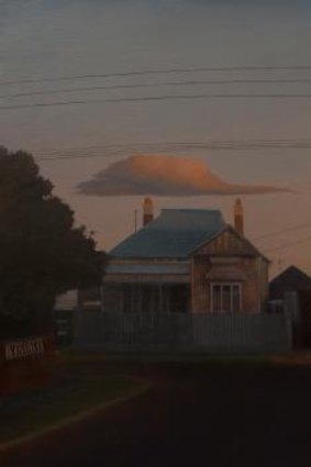 Back streets: Canberra St, Brunswick by Kirrily Hammond, whose show Suburbia is at Beaver Galleries.