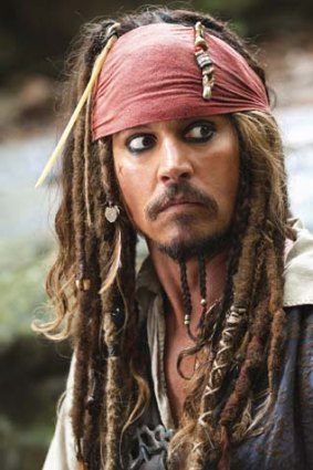 Johnny Depp in <em>Pirates of the Caribbean</em>.