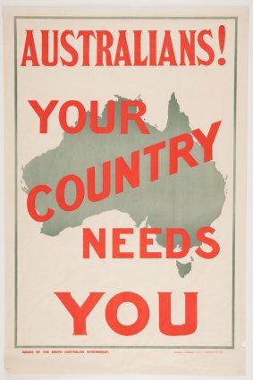 World War II war-effort poster.