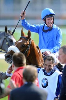 British winner: The Godolphin stable's All The Good won the Caulfield Cup in 2008.