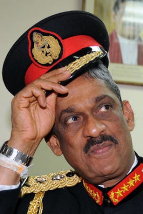 Former Sri Lankan army general Sarath Fonseka.