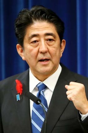 Support for 'Abenomics': Japan Prime Minister Shinzo Abe's stimulus policies have been received well..