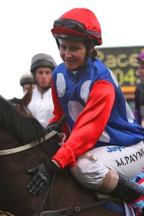 Comeback trail: Michelle Payne is back riding trials.