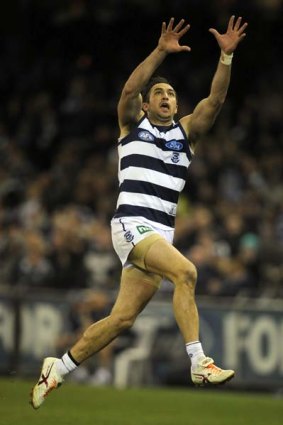 Geelong's James Podsiadly has booted 45 goals in 17 games this season.