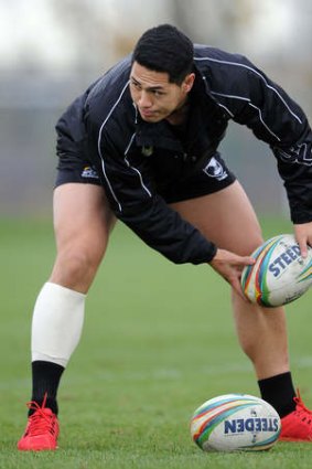 In form: Roger Tuivasa-Sheck has passed a fitness test for the Kiwis.