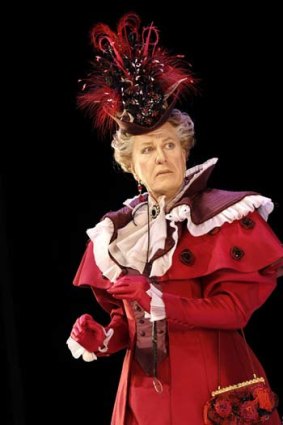 Nothing like a dame &#8230; Geoffrey Rush as Lady Bracknell in MTC's <i>The Importance of Being Earnest</i>.