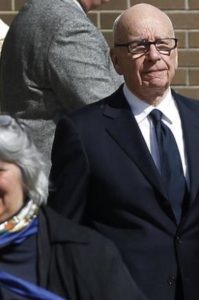 Under siege: Rupert Murdoch.