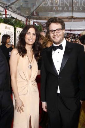 Kristen Wiig, Seth Rogen at the 69th Annual Golden Globe Awards -- Photo by: Justin Lubin/NBC/NBCU Photo Bank