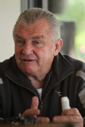 Nag strikes: Souths legend George Piggins was injured by a horse at his Lake Conjola property.