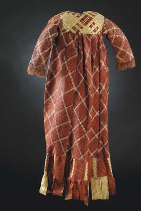 A Samoan tapa dress, c.1870.