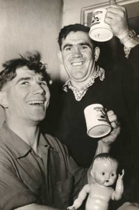 Lou and Ron Richards in 1954