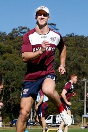 Warms up during a training session at the Sydney Academy: Daly Cherry-Evans.