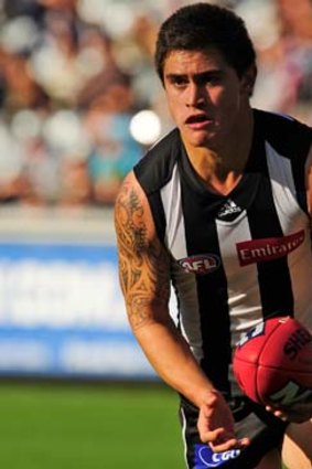 Collingwood's Marley Williams made an impressive start to his career last season, playing six matches before being struck down by a season-ending shoulder injury.