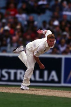 Brett Lee on his Test debut in 1999.
