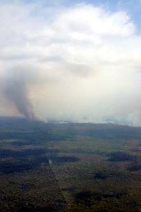 Still under threat ... an aerial view of Deans Gap.