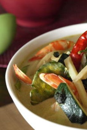 Marion Grasby's Thai green curry with seafood