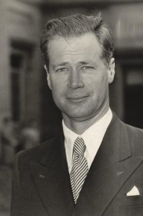 Former departmental secretary and diplomat Dr John Burton in 1954.
