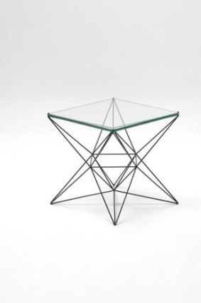 Design star: Stellated polyhedral coffee table (1958-59) designed by Clement Meadmore, at Melbourne's National Gallery of Victoria,  Mid-Century Modern.