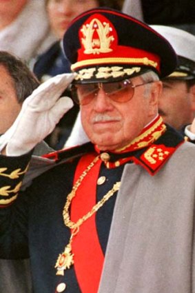 Former Chilean military ruler and dictator: General Augusto Pinochet.