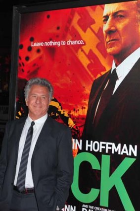 Dustin Hoffman at the <i> Luck</i> premiere.