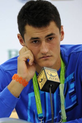 No regrets: Bernard Tomic after his Shanghai defeat.