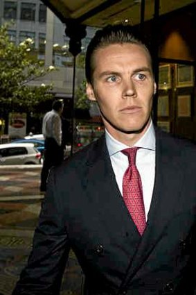 Oliver Curtis arrives at the Downing Center Courts last week.