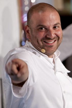 Excited: George Calombaris.