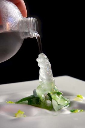 Growing trend &#8230; one of chef Jordi Roca's vegetable-infused desserts, Green Chromatology.