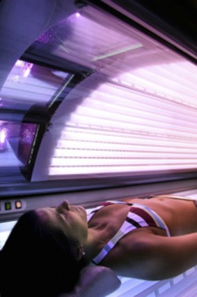 Young in danger . . . An international report on solariums confirms the cancer risks associated with the tanning devices and suggests the risks are higher for the under-30s.