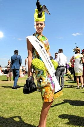 Fashions on the Field winner Amy Robson.