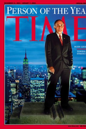 Then Mayor Rudolph Giuliani, whose composure and compassion rallied New York and the nation after the September 11 attacks, was named Time Magazine's Person of the Year in 2001. 
