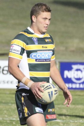 "I never thought it'd come to this. But there's not much I can do": Matt Moylan pictured playing for the Windsor Wolves.