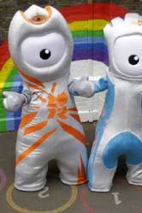 Olympic mascot Wenlock, left, and Paralympic mascot Mandeville.