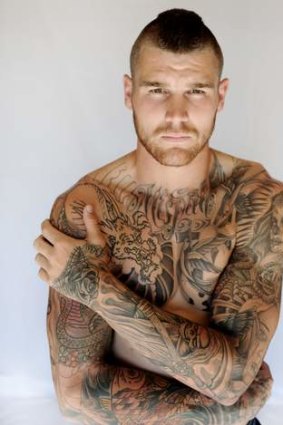 Opening up ... Josh Dugan has revealed he and his girlfriend Amanda Palmer are expecting their first child in July.