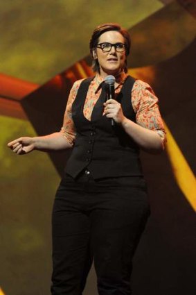 Hannah Gadsby performs at the Melbourne International Comedy Festival.