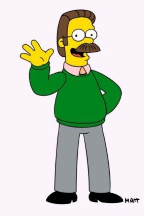 Shearer voices many <i>Simpsons</i> characters, including Ned Flanders.