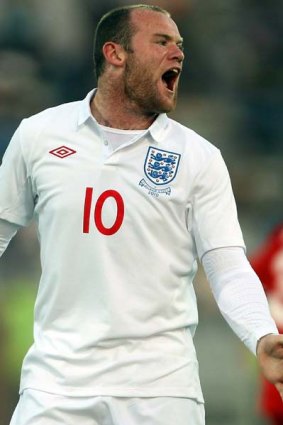 Angry ... Wayne Rooney
