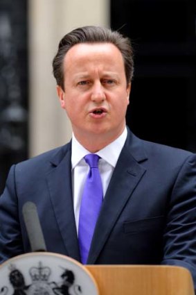 "The people who did this were trying to divide us": David Cameron.