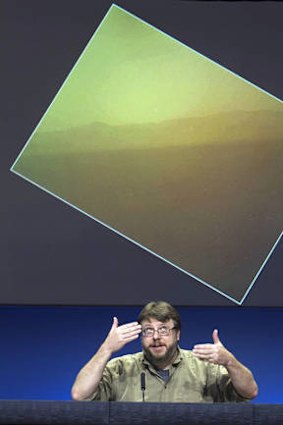 NASA shows the first view of the north wall and rim of Gale Crater.