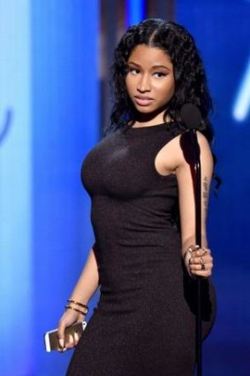A little 'tude ... Rapper Nicki Minaj won best female hip-hop artist at the BET awards.