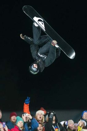 Flipping heck: Swiss snowboarder Iouri Podladtchikov.