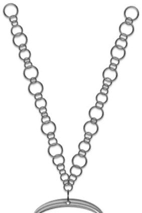 The bead of this necklace is actually the polished lip of a beer bottle, on a 925 sterling silver rhodium-plated chain.