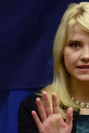 Elizabeth Smart in 2012. Ms Smart was abducted in 2002 and held prisoner for nine months before being reunited with her family.