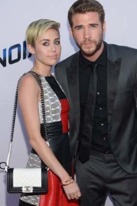 Split: Miley Cyrus and Liam Hemsworth.