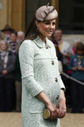 Due to give birth: Catherine, Duchess of Cambridge.